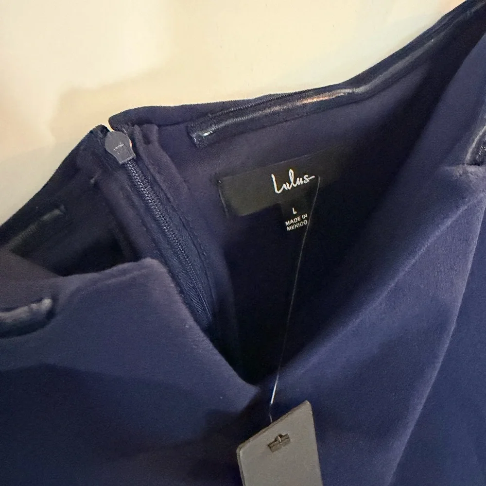 NEW Lulus Navy Blue Strapless Jumpsuit
